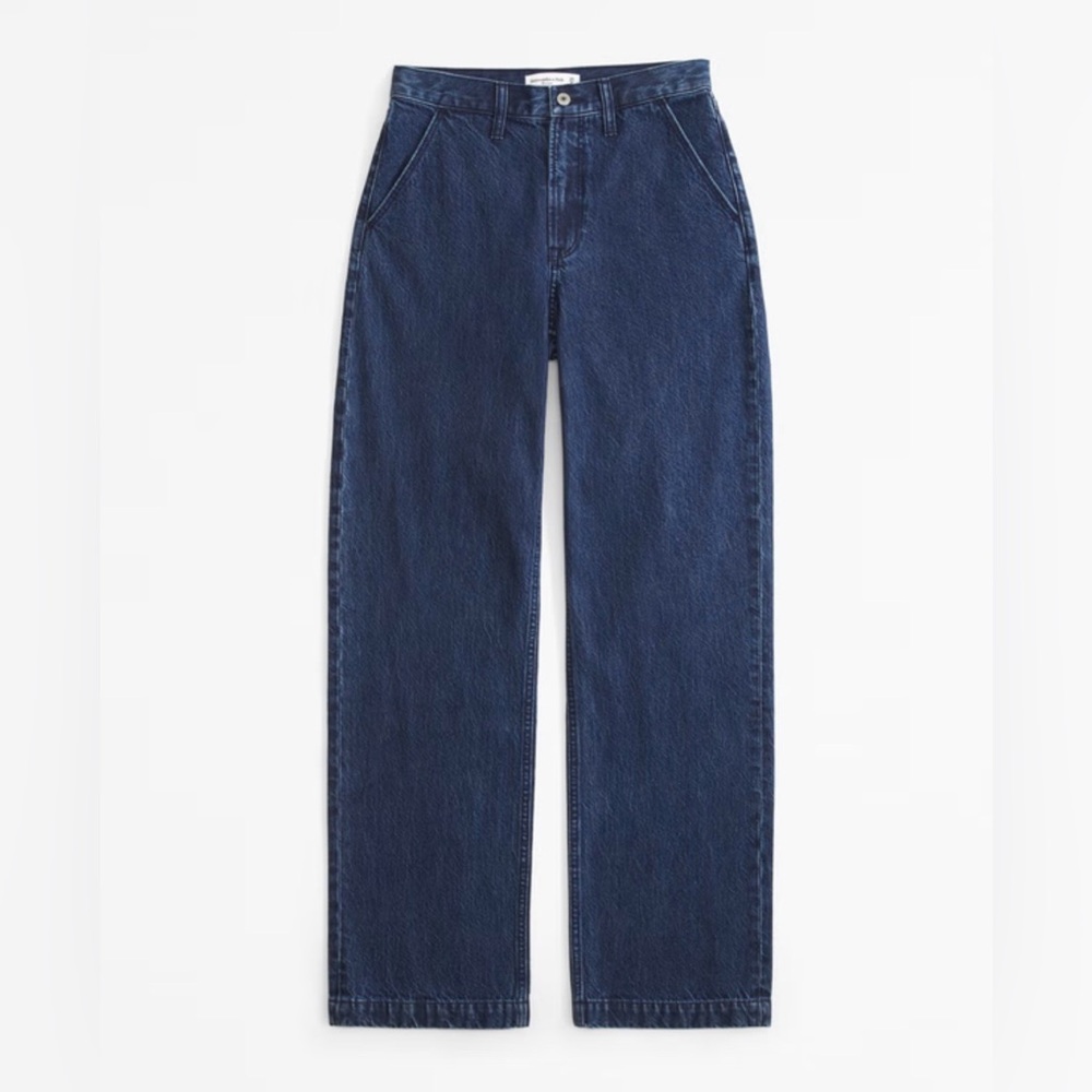 Abercrombie & Fitch Blue Wide Leg Jeans